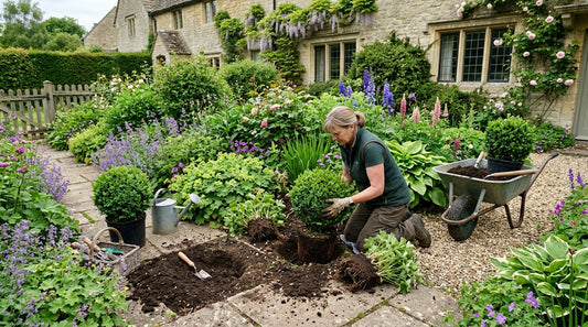 How to Add Structure to a Garden Border With Shaped Plants