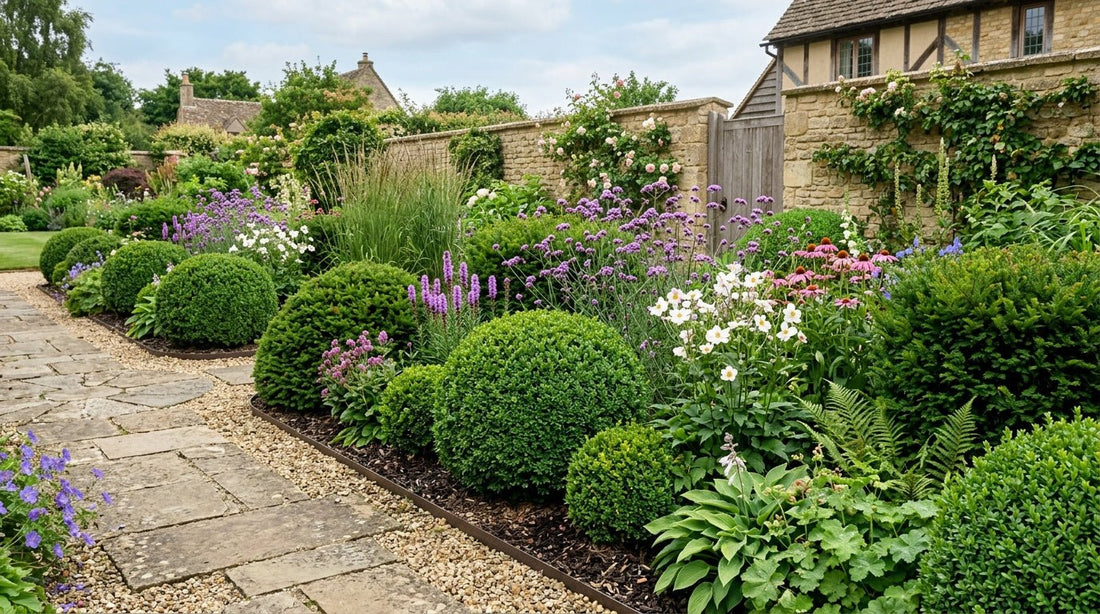 How to Create an Evergreen Border That Looks Good All Year