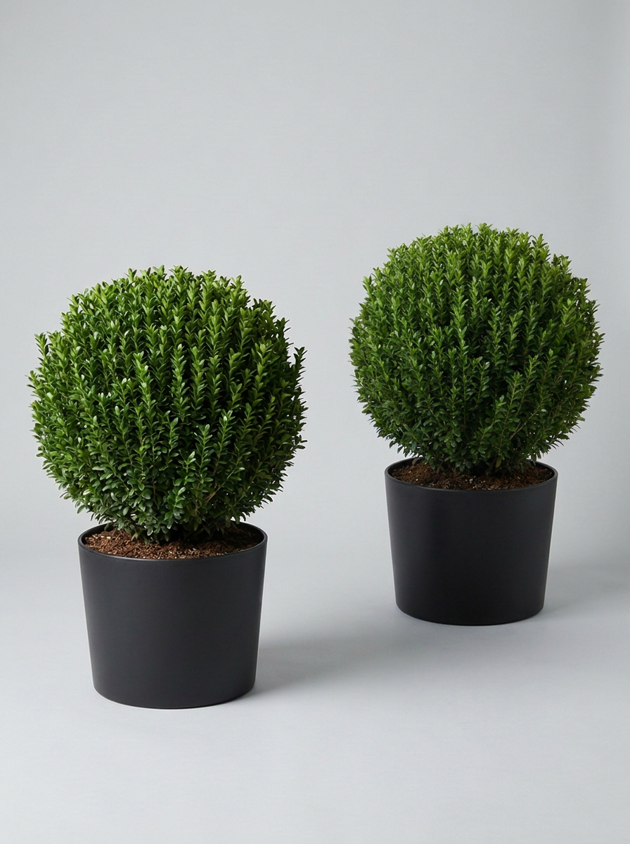 Benkomasaki Spindle Ball Topiary Pair - Benka & Saki
