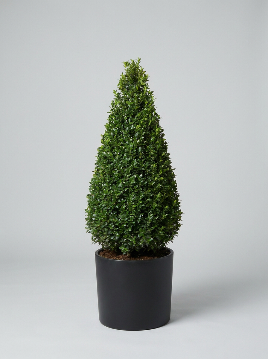 Japanese Holly Cone Topiary Pair - Haru & Kiyo
