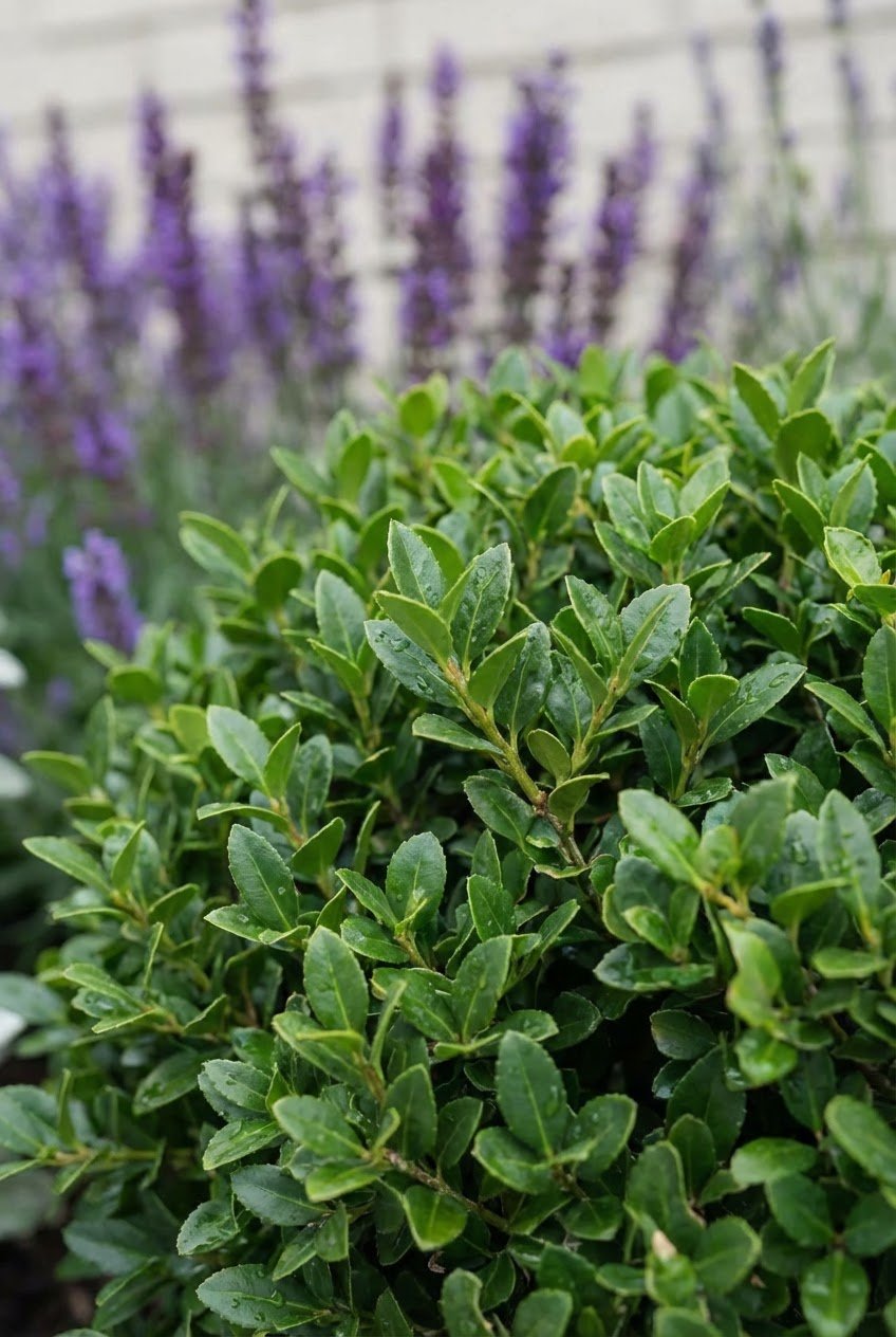 The Formal Edge — Border by the Metre with Ilex or Bay Lollipop Topiary